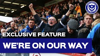 WERE ON OUR WAY  Pompey fans incredible support after losing 30 at Stevenage [upl. by Cora]