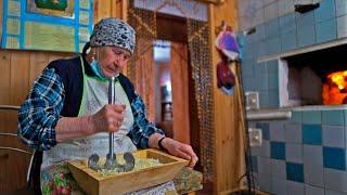 BURANOVSKIE BABUSHKI prepare forgotten UDMURT dishes in a Russian wood oven Buranovo UDMURTIA [upl. by Ynot]