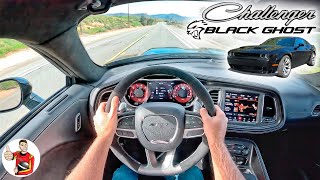 The Dodge Challenger Hellcat Black Ghost is 807 HP of Closure POV Drive Review [upl. by Naig332]