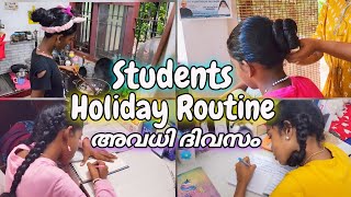 🐤 Holiday Routine for kids and students  Study vlog Malayalam  Malayali mom Helna [upl. by Waiter614]