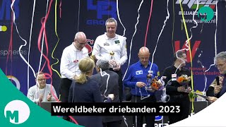 Dick Jasper wint Worldcup Driebanden Veghel 2023 [upl. by Rahs564]