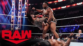 Big E vs Roman Reigns vs Bobby Lashley Raw Sept 20 2021 [upl. by Htabmas]