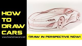 Car Design Drawings  Secrets of Drawing a Car in Perspective [upl. by Ellatsirhc]