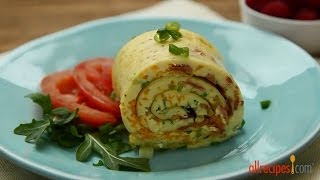 How to Make a Baked Omelet Roll  Brunch Recipes  Allrecipescom [upl. by Ruffi]