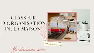 Classeur dorganisation maison [upl. by Aimar]