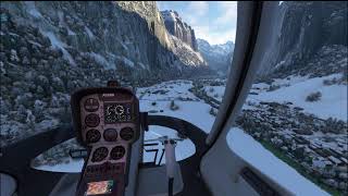 HARRIER AV8B VS Lauterbrunnen HELIPAD [upl. by Katey]