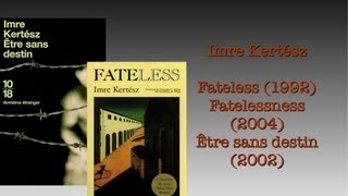 A Discussion of FatelessFatelessness by Imre Kertesz [upl. by Sibeal]