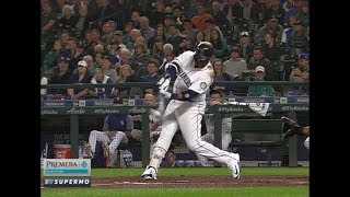 Robinson Cano Home Run Swing Slow Motion 201838 [upl. by Johnston]