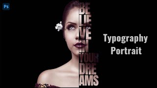 How to Create Text Portrait Effect in Photoshop [upl. by Yclek]