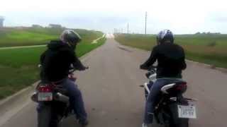 2007 Honda Hornet 919 vs 2013 Triumph Street Triple [upl. by Lorri]