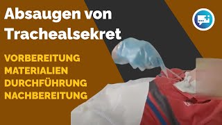 Absaugen von Trachealsekret Vorbereitung Materialien Durchführung und Nachbereitung [upl. by Kowtko895]