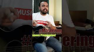 Day 17  Mastering famous chord progressions on Guitar with Musicwale shortsvideo [upl. by Vicky]