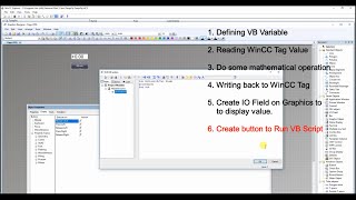 WinCC 7x VB Script  Read and Write Tag value [upl. by Julissa]