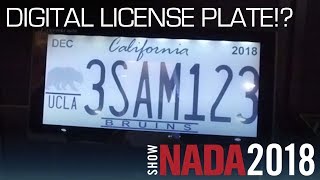 Electronic License Plate from Reviver  NADA 2018 [upl. by Nehcterg]