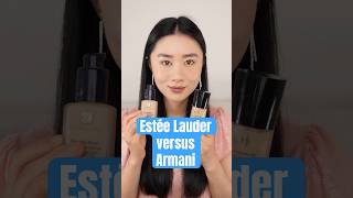 Wear Test of Estée Lauder Double Wear vs Armani Luminous Silk [upl. by Niltac124]