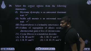 Select the correct options from the following statements I Myotonic dystrop [upl. by Sunil]