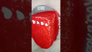 Red heart shape white forest cake youtubeshorts cake [upl. by Tenahs]