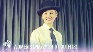 Women’s Fashion Snazzy Shirt Outfits 1950s  Vintage Fashion [upl. by Deyas]