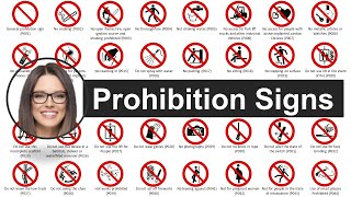 Prohibition Signs  Health and Safety at Work  Animated with Voice [upl. by Torrell]