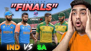 SUPER THRILLER FINALS INDIA Vs SOUTH AFRICA T20 World Cup 2024 Cricket 24 [upl. by Aicilav500]