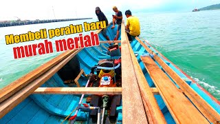 Membeli sampan perahu untuk mancing [upl. by Aronek]