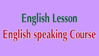 Learn English Online  English speaking Course English Lesson [upl. by Ardnauqal630]