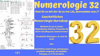 Numerologie 32 [upl. by Aicemak32]