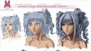 Portrait Paint Over Voice Over Tutorial [upl. by Ydoow]