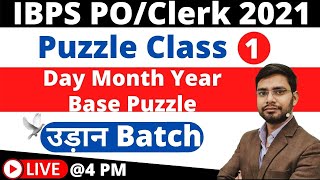 Puzzle for IBPS PO\Clerk 2021  Day Month Year Based Puzzle  Reasoning for Banking Exam 2021 [upl. by Langbehn]