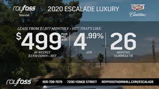 Cadillac ESCALADE Lease Offer [upl. by Aeriell]