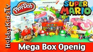 PlayDoh Super Mario Mega Box Opening SURPRISE by HobbyKidsTV [upl. by Sellihca45]