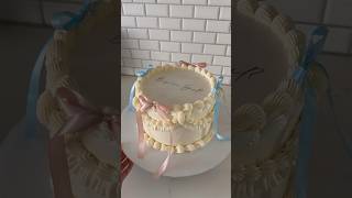 Sisters gender reveal cake How did it turn out [upl. by Consuela]