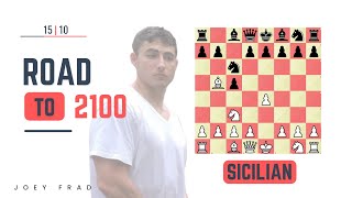 Road to 2100 Rapid Chesscom  ATTACKING the Sicilian Defense [upl. by Firooc]