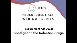 UKUPC Spotlight on the Selection Stage 20240627 [upl. by Darooge]