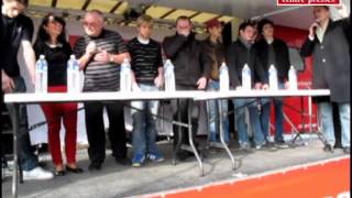 Foire au boudin de Naintré concours du mangeur de boudin [upl. by Elyod213]