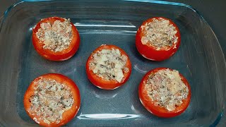 Tomates farcies aux champignons au four La recette la plus savoureuse que j’ai cuisinée [upl. by Melisse182]