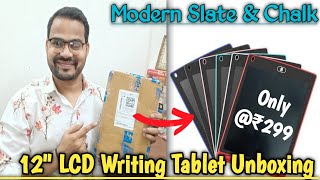 12 Inch LCD Writing Tablet  Unboxing of Writing Pad Under ₹300 in Hindi deewakarthevloger [upl. by Ithnan]