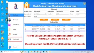 School Management System Project vbnet vbnetproject csharp visualbasic projects programming [upl. by Tahp]