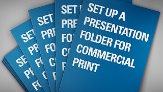 Set up presentation folders for commercial print  Indesign [upl. by Nastassia]