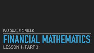 FinMath L13 Properties of the Ito integral for simple processes [upl. by Santini]