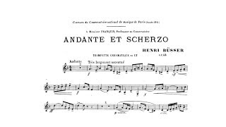 Henri Büsser Andante et Scherzo Paul Archibald trumpet [upl. by Nsaj]