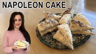 Easy and Delicious Napoleon Cake Mille Feuille Recipe [upl. by Adnala241]