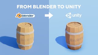 GAME ASSET BEGINNER TUTORIAL  Exporting from Blender to Unity Part 45 [upl. by Ahsirtak]