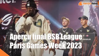 Gazo à la Finale BSB ELeague 2023 à la Paris Games Week Next Level [upl. by Enela341]