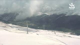 Live webcam di Carosello 3000  Livigno [upl. by Leiahtan]