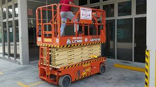 10m Scissor Lift Training Video  Operation [upl. by Ueihttam]