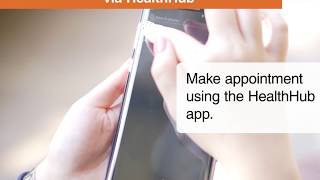 Making a SameDay Appointment via HealthHub [upl. by Morlee]