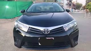 Toyota Corolla XLI 2015 Model Black Colour Car For Sale  Burhan Showroom [upl. by Nomahs]