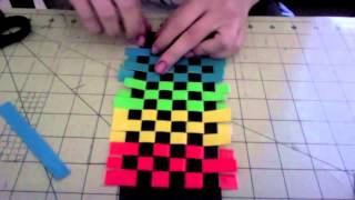 How to make a duct tape woven wallet [upl. by Anovahs]