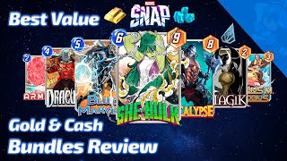 Maximize your Gold amp Cash in Marvel SNAP  Bundle Review Sept Oct amp Nov 2023 [upl. by Kcirdec]